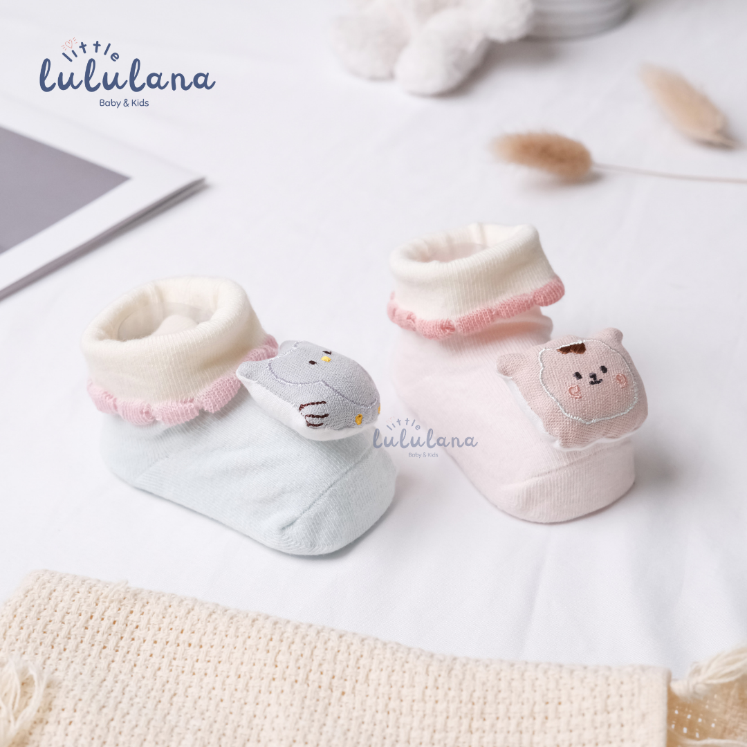 Kaos Kaki Newborn Motif FUN Anti Slip Unisex Sepatu Anak Bayi 3D