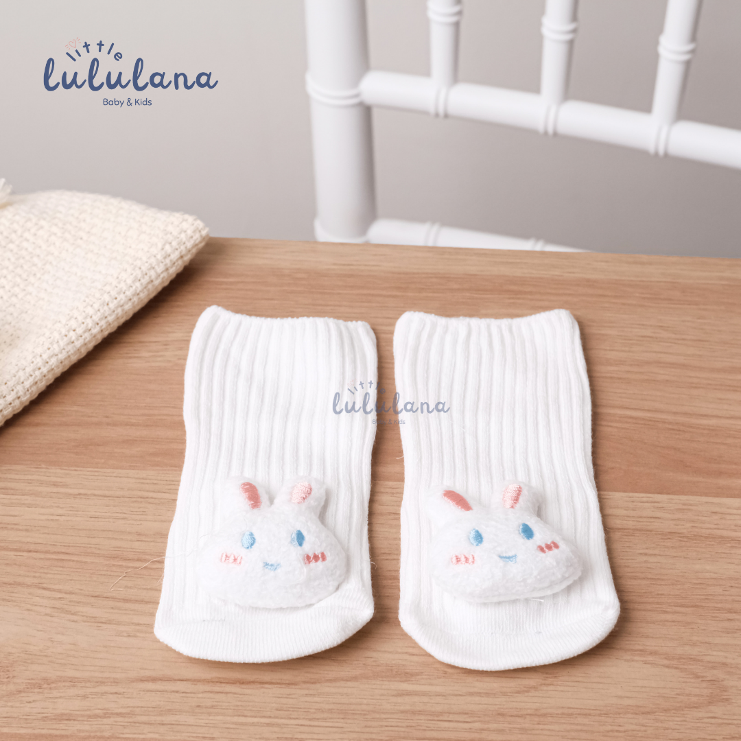 Kaos Kaki Newborn Motif BUNNY Anti Slip Unisex Sepatu Anak Bayi 3D