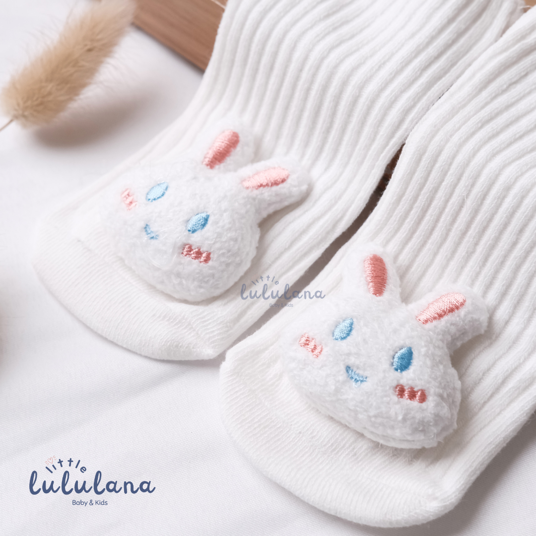 Kaos Kaki Newborn Motif BUNNY Anti Slip Unisex Sepatu Anak Bayi 3D