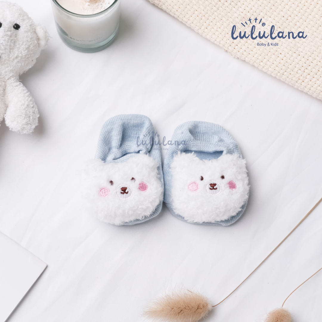 Kaos Kaki Newborn Motif JOY Anti Slip Unisex Sepatu Anak Bayi 3D