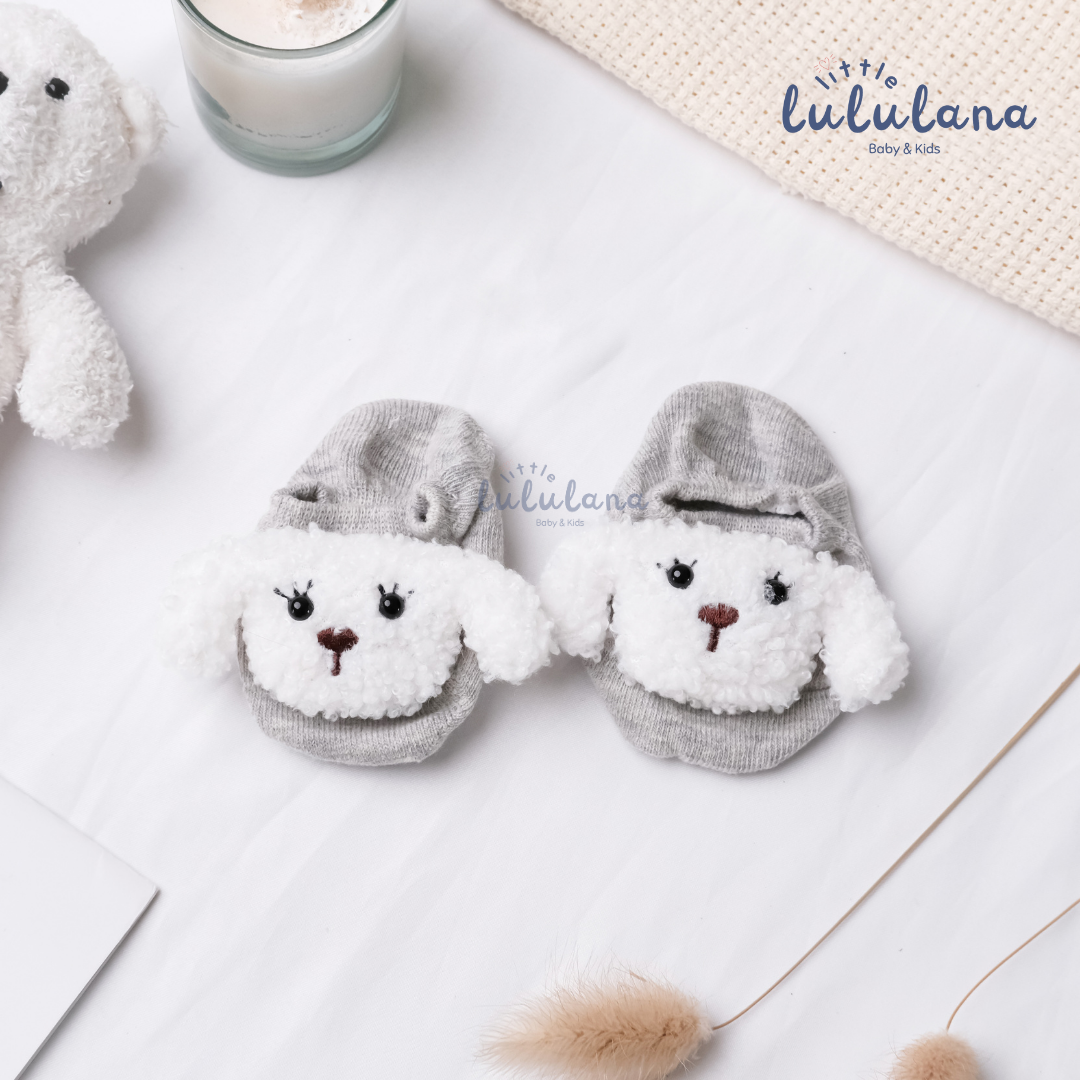 Kaos Kaki Newborn Motif JOY Anti Slip Unisex Sepatu Anak Bayi 3D