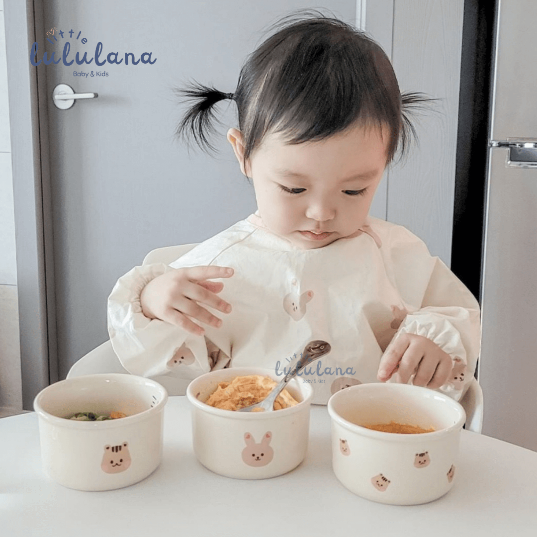 Baby Food Container MPASI Ceramic Bowl Mangkok Perlengkapan Makan Bayi