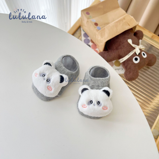 Kaos Kaki Newborn Motif CUTE Anti Slip Unisex Sepatu Anak Bayi 3D