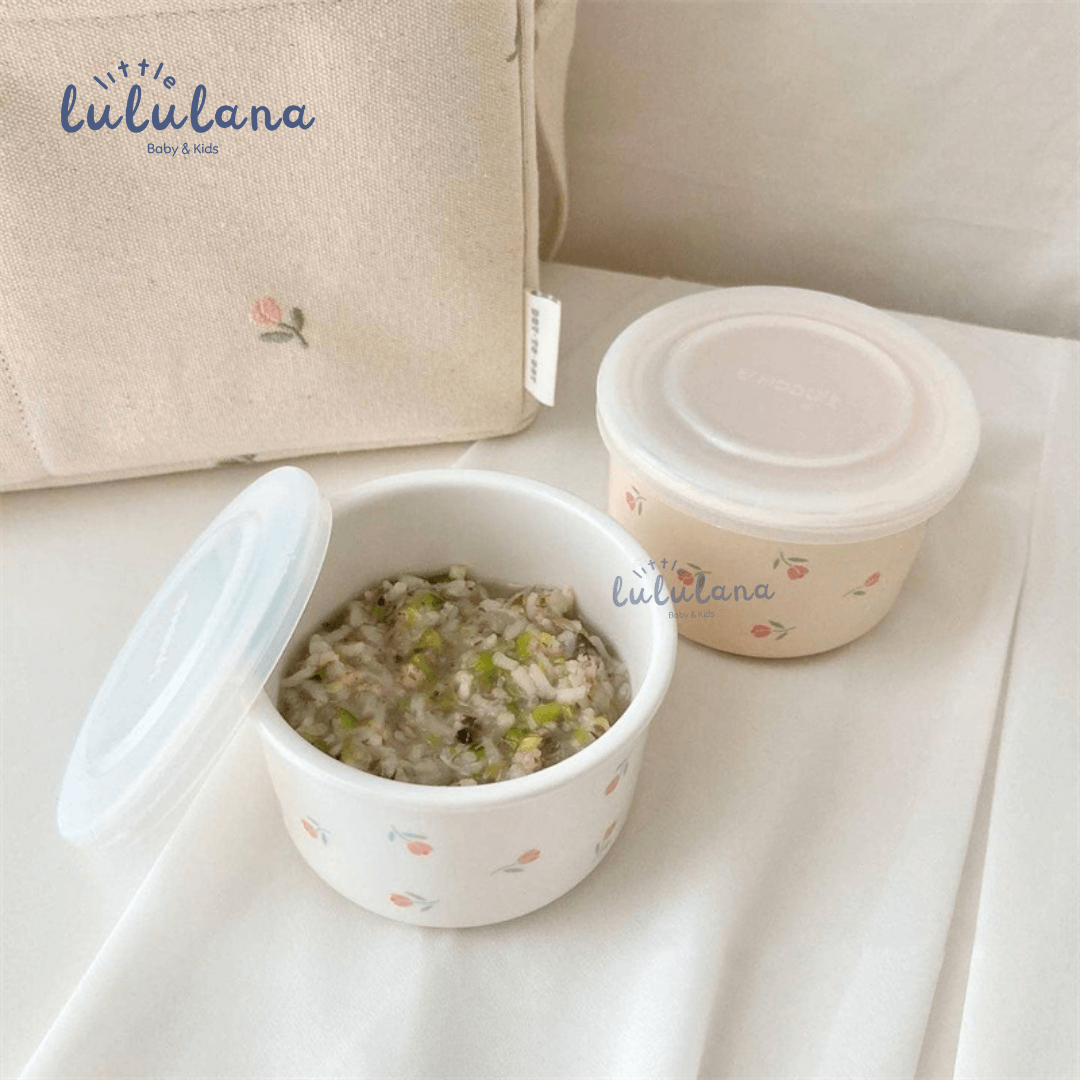 Baby Food Container MPASI Ceramic Bowl Mangkok Perlengkapan Makan Bayi