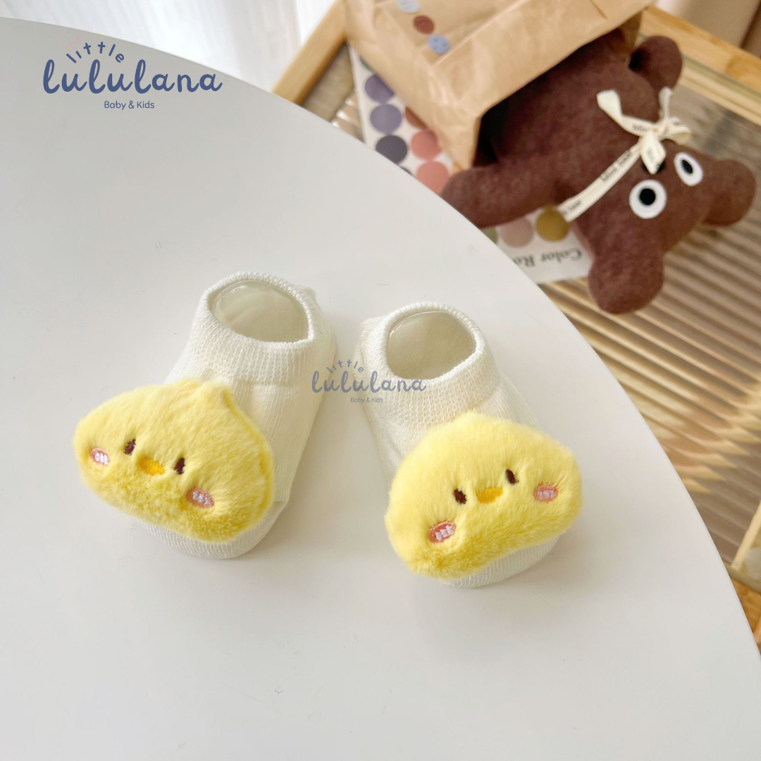 Kaos Kaki Newborn Motif CUTE Anti Slip Unisex Sepatu Anak Bayi 3D