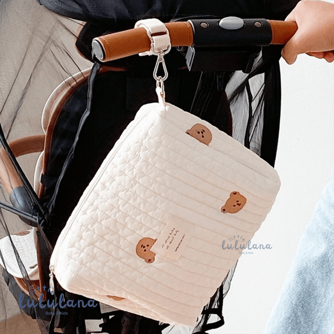 Tas Pouch Organizer Bayi Teddy Bear Diaper Bag