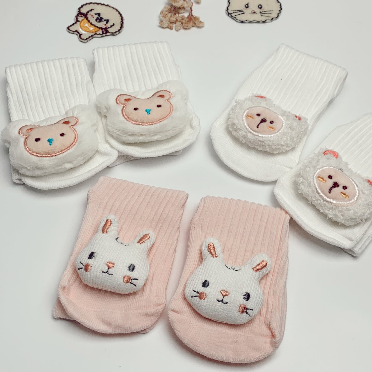 Kaos Kaki Newborn Motif KNIT Anti Slip Unisex Sepatu Anak Bayi 3D