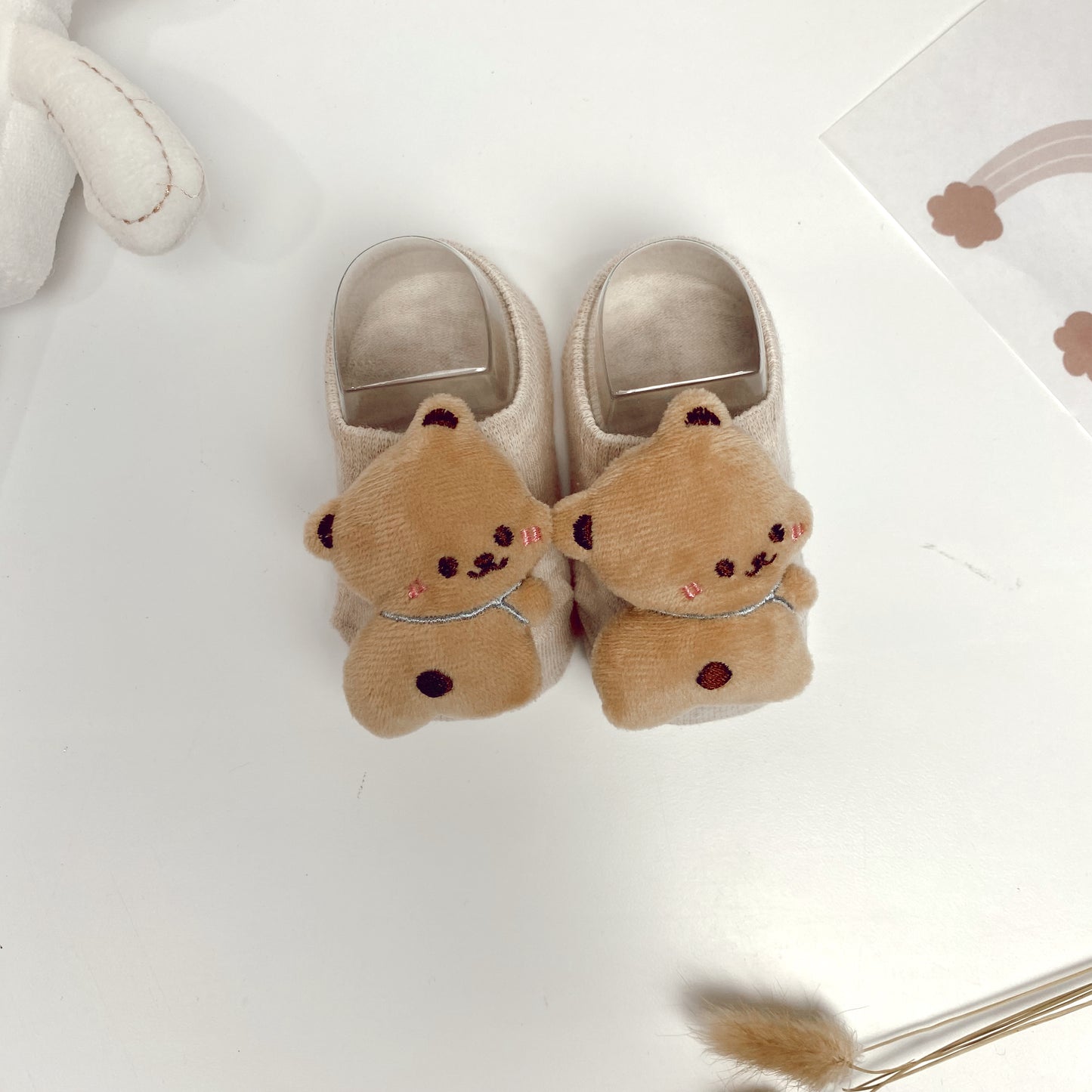 Kaos Kaki Newborn Motif CUTE Anti Slip Unisex Sepatu Anak Bayi 3D